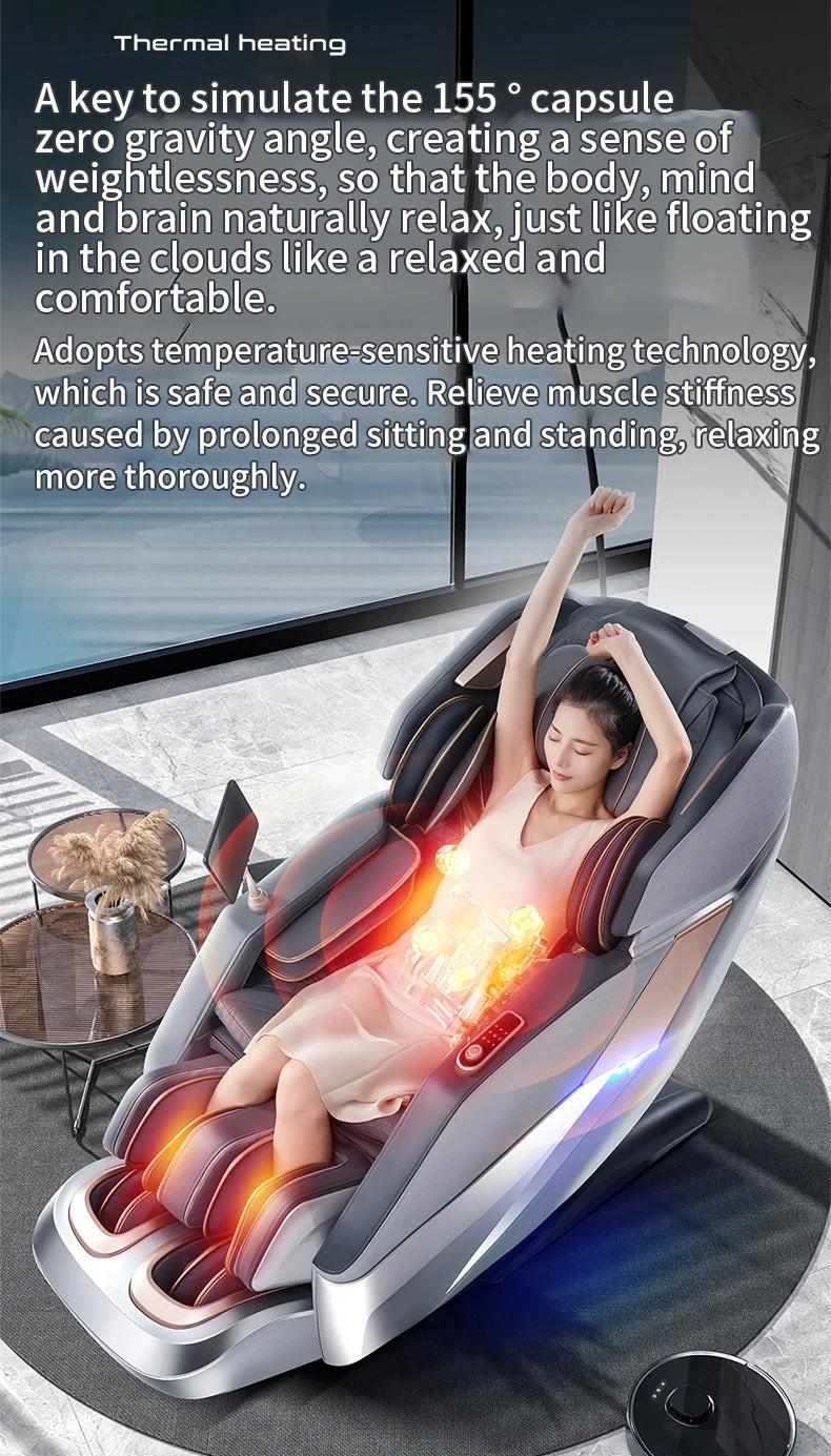4D Waist Heating Luxury Massage Chair