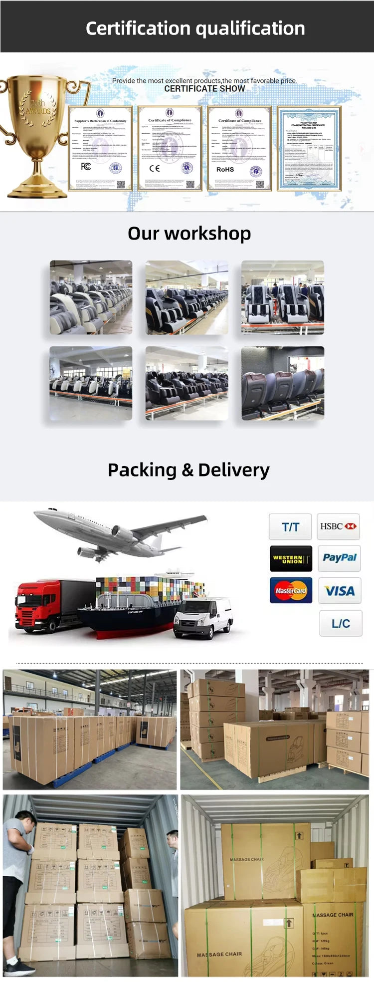 4D Waist Heating Luxury Massage Chair