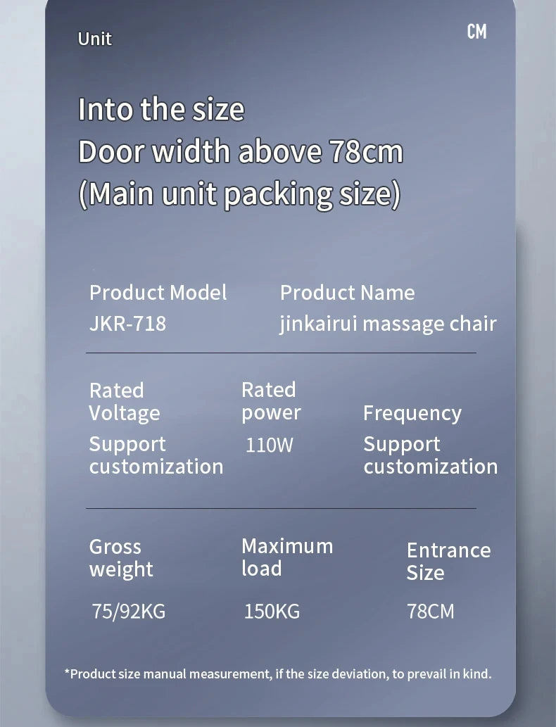 4D Waist Heating Luxury Massage Chair