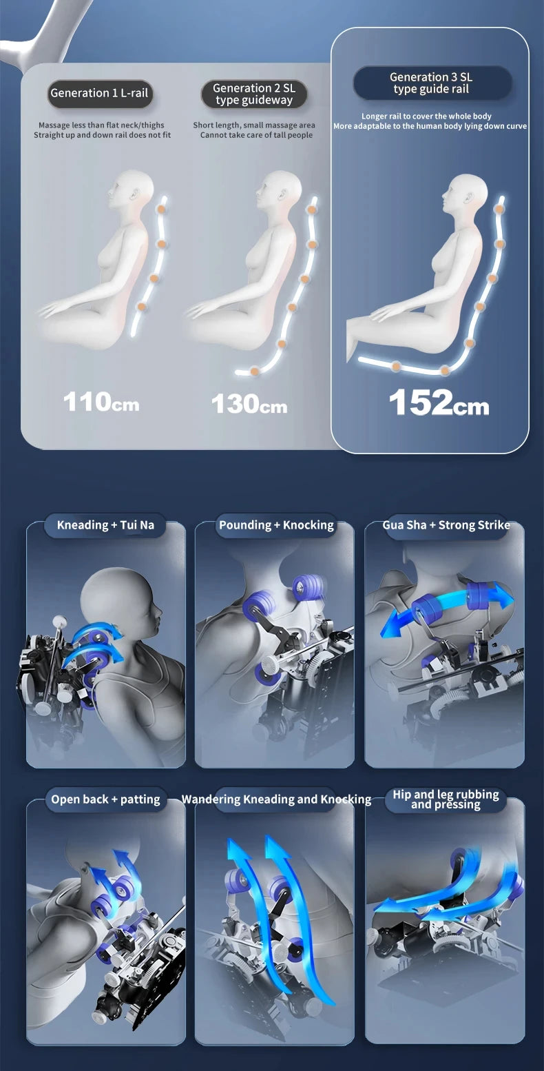 4D Waist Heating Luxury Massage Chair