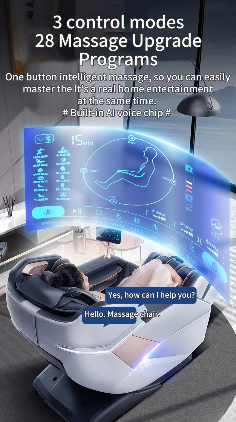 4D Waist Heating Luxury Massage Chair