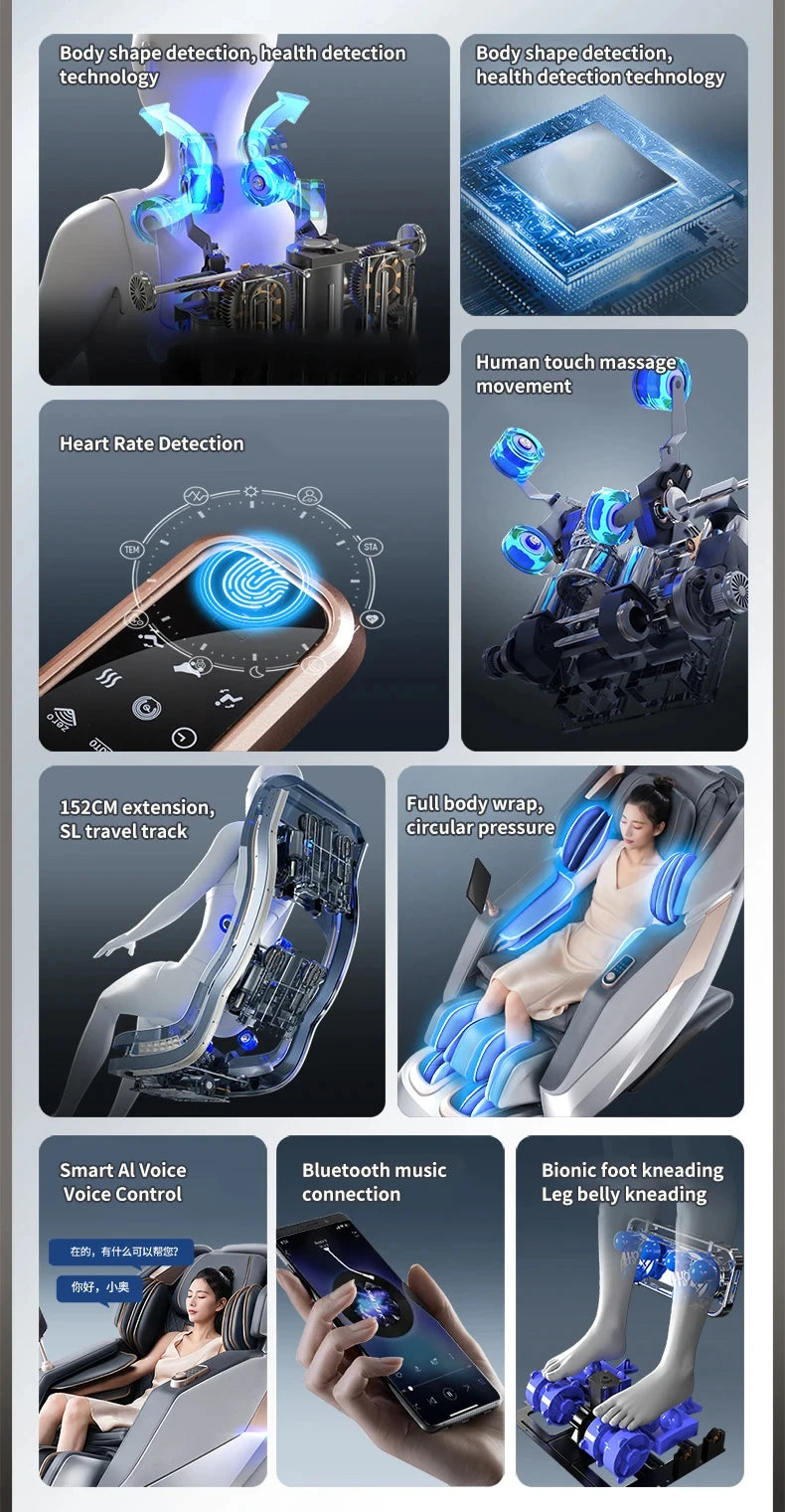 4D Waist Heating Luxury Massage Chair