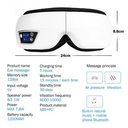 6D Smart Vibration Eye Massager